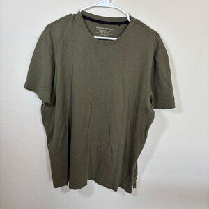 Banana Republic Luxe Touch 100% Cotton Tee Green Short Sleeve Shirt Mens Size XL